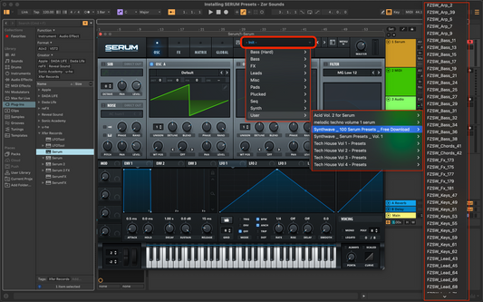 HOW TO INSTALL SERUM PRESETS ?