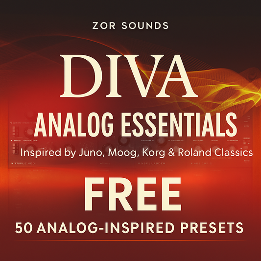 DIVA – Analog Essentials | 50 Free Presets ZOR SOUNDS