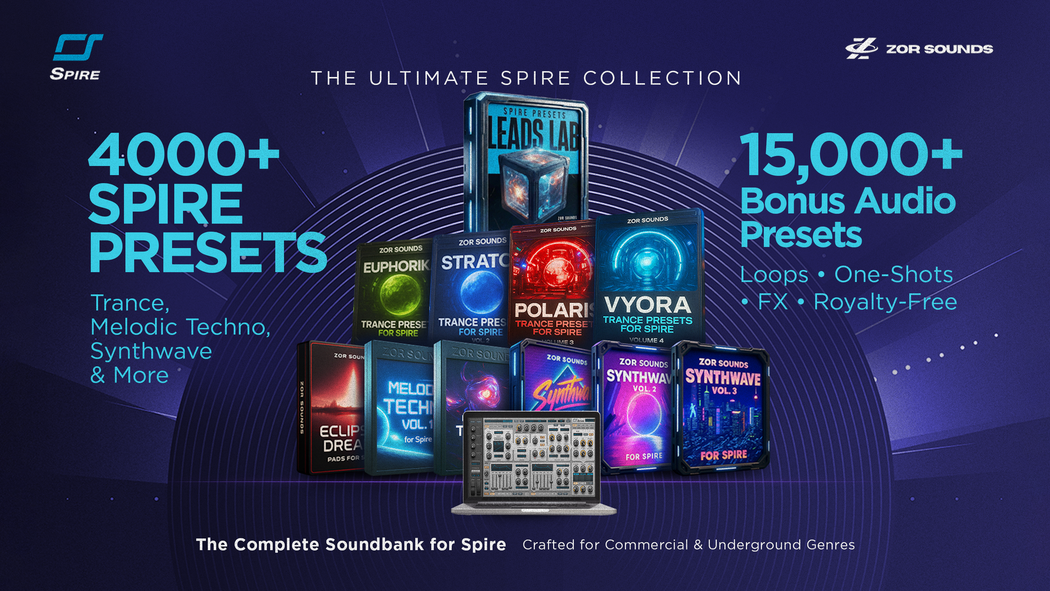 The Ultimate Spire Collection | 4000+ Presets Bundle Hero Image